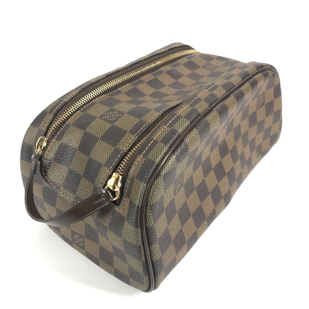 LOUIS VUITTON Brown Damier Canvas Pouch - Picture 1 of 14